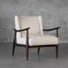 Clifton Chair in Linen, Angle