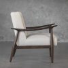 Clifton Chair in Linen, Side