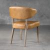 Drew Dining Chair in Tan Leather, Back