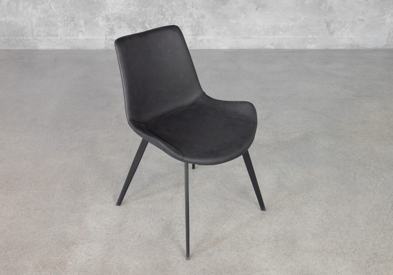 Hype Raven Black Vinyl Dining Chair