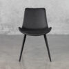 Hype Raven Black Vinyl Dining Chair - Front