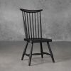 Sofia Dining Chair in Black, Angle