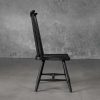 Sofia Dining Chair in Black, Side