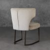 Thelma Dining Chair in Beige (C686) Fabric, Back