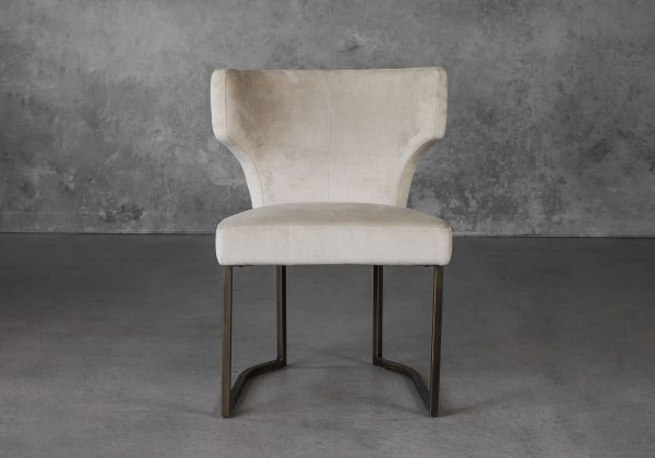 Thelma Dining Chair in Beige (C686) Fabric, Front