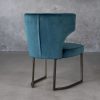 Thelma Dining Chair in Teal (B671) Fabric, Back