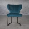 Thelma Dining Chair in Teal (B671) Fabric, Front