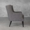 Marley Chair in Grey C293 Fabric, Side