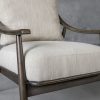 Mart Accent Chair in Linen Fabric, Close Up