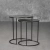 Latina End Table in Nickel, Angle