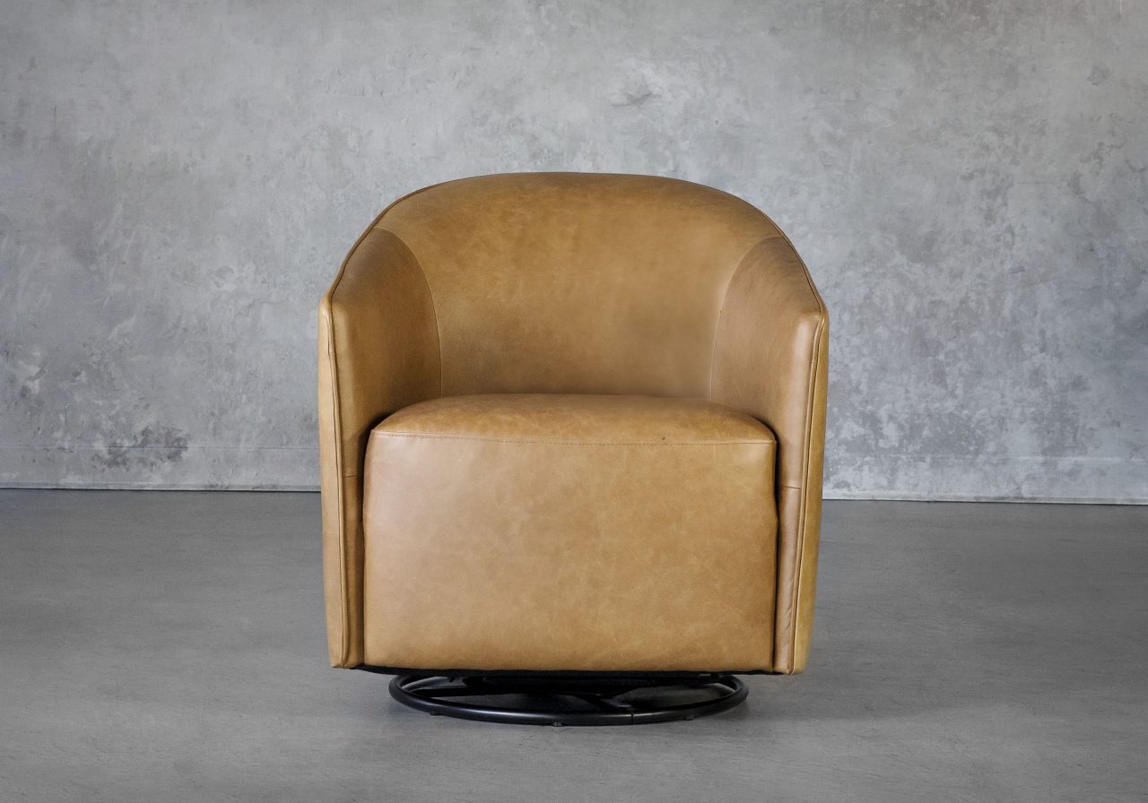 Leather swivel glider deals