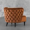 Becky Accent Chair in Copper, Back