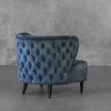 Becky Accent Chair in Teal, Back