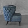 Becky Accent Chair in Teal, Side