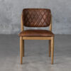 rowa-brown-leather-dining-chair-front