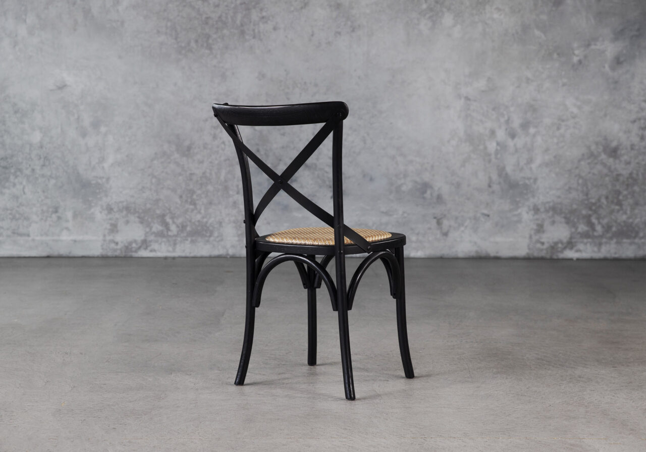 Avenue Dining Chair in Black, Back