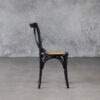 Avenue Dining Chair in Black, Side