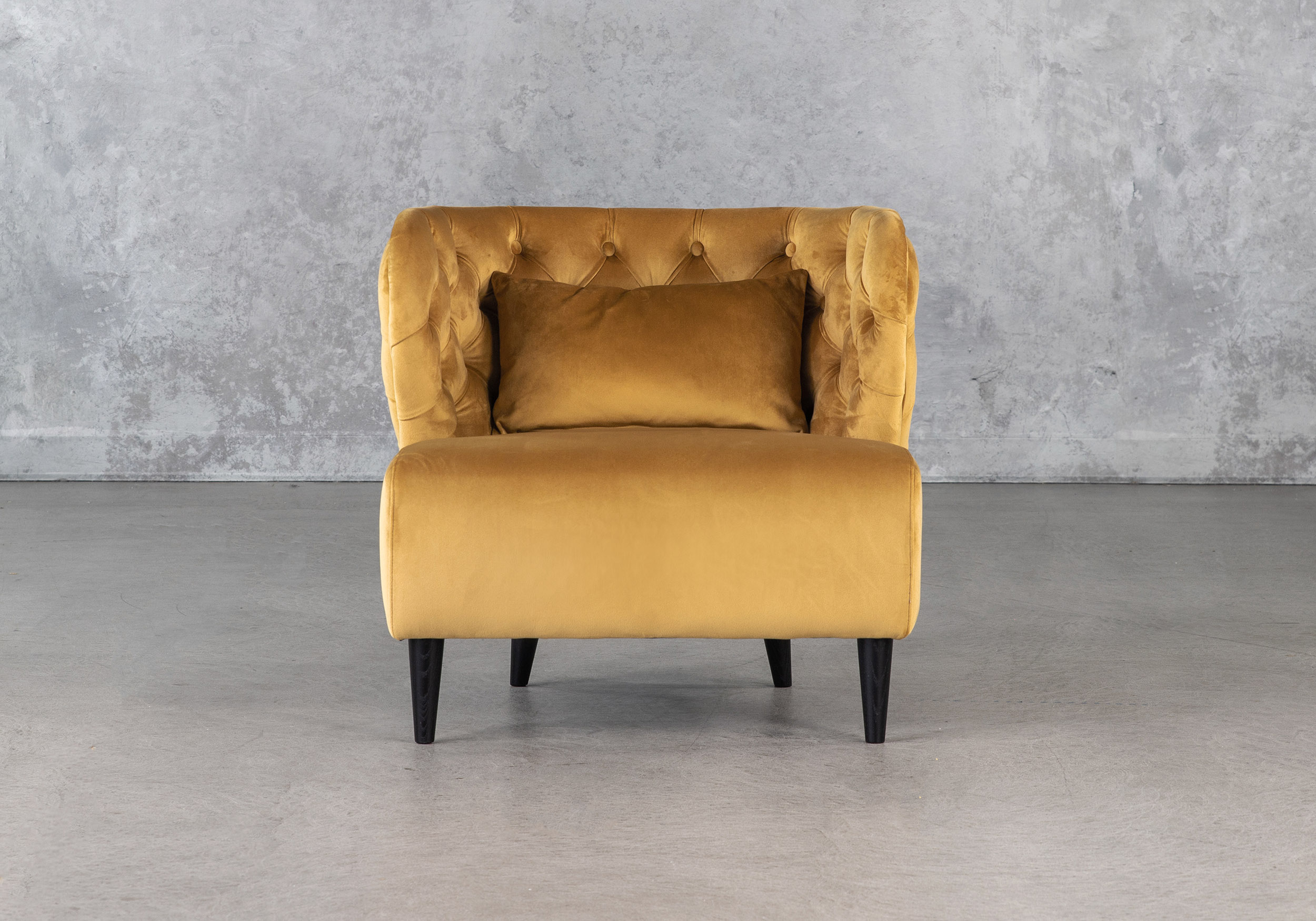 Becky Chair in Mustard, Front