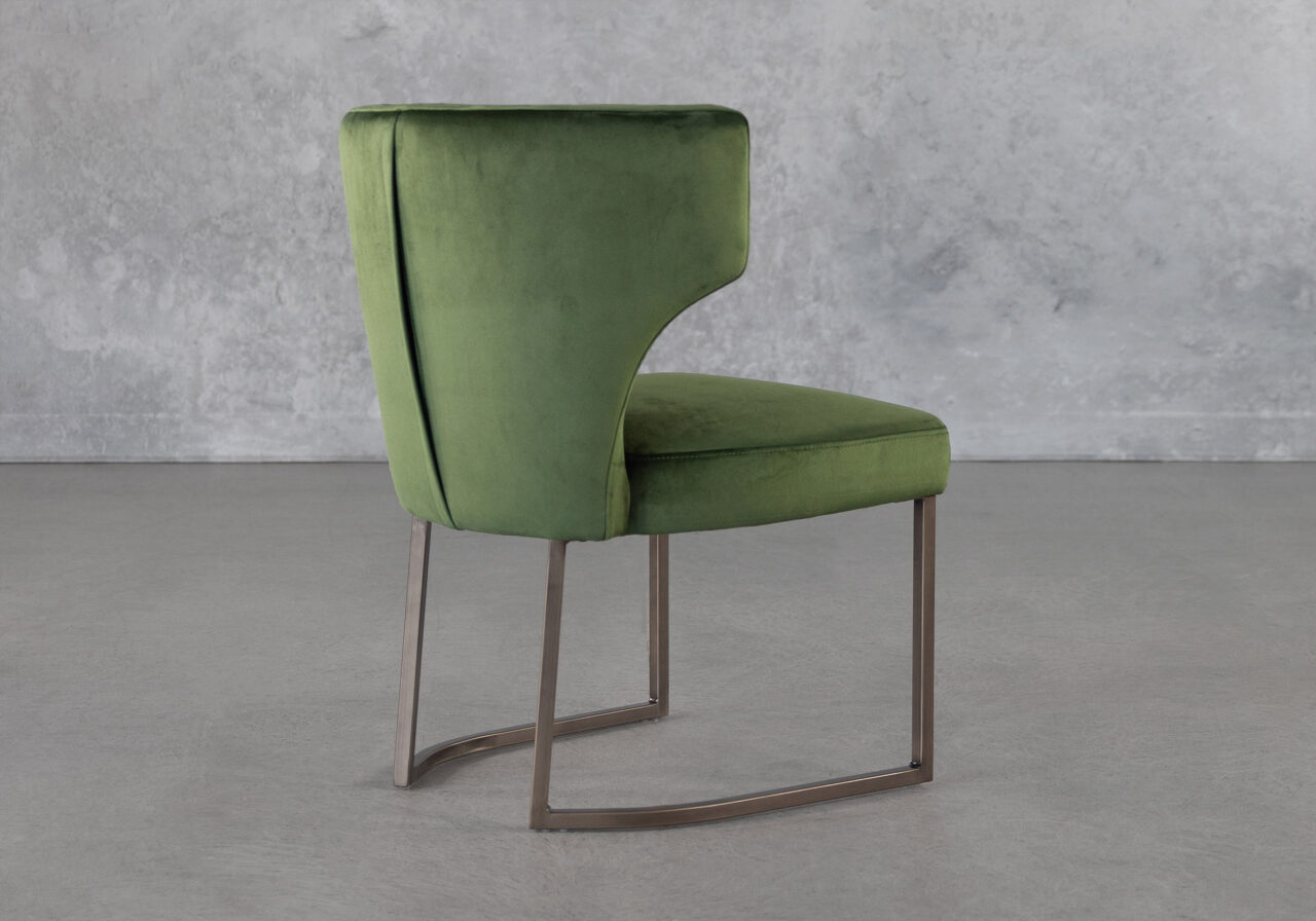 Thelma Dining Chair in Green, Back