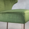 Thelma Dining Chair in Green, Close Up