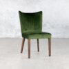 Greg Dining Chair in Green, Angle