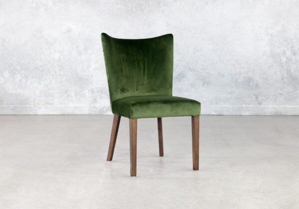 Greg Dining Chair in Green, Angle