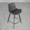 Hype Raven Black Swivel Counter Stool