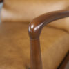 Hanford Recliner in Saddle, Detail