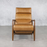 Hanford Recliner in Saddle, Front