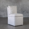 Maria Dining Chair in A303 Light Grey, Angle