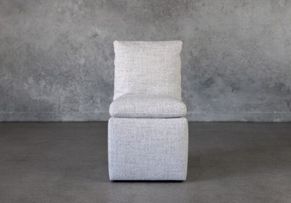 Maria Dining Chair in A303 Light Grey, Front