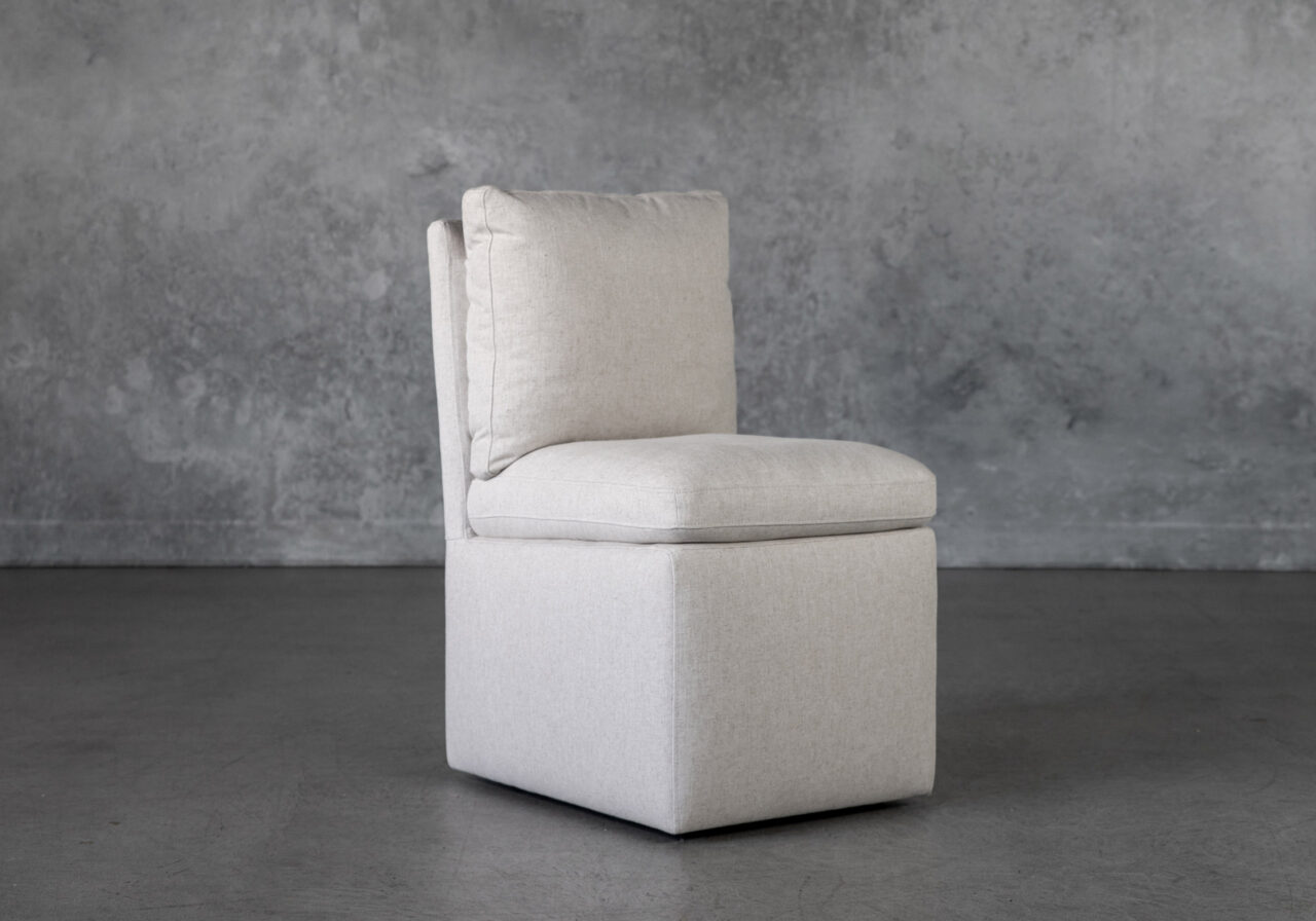 Maria Dining Chair in C285 Linen, Angle