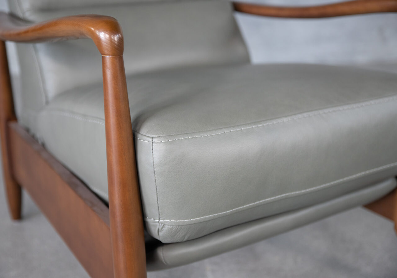 Hanford Recliner in Slate, Detail