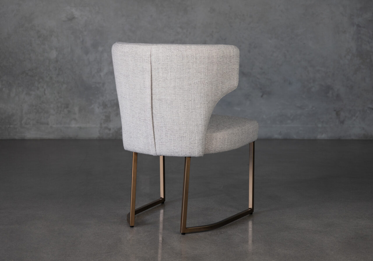 Thelma Dining Chair, Light Grey, Back