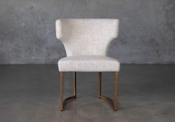 Thelma Dining Chair, Light Grey, Front