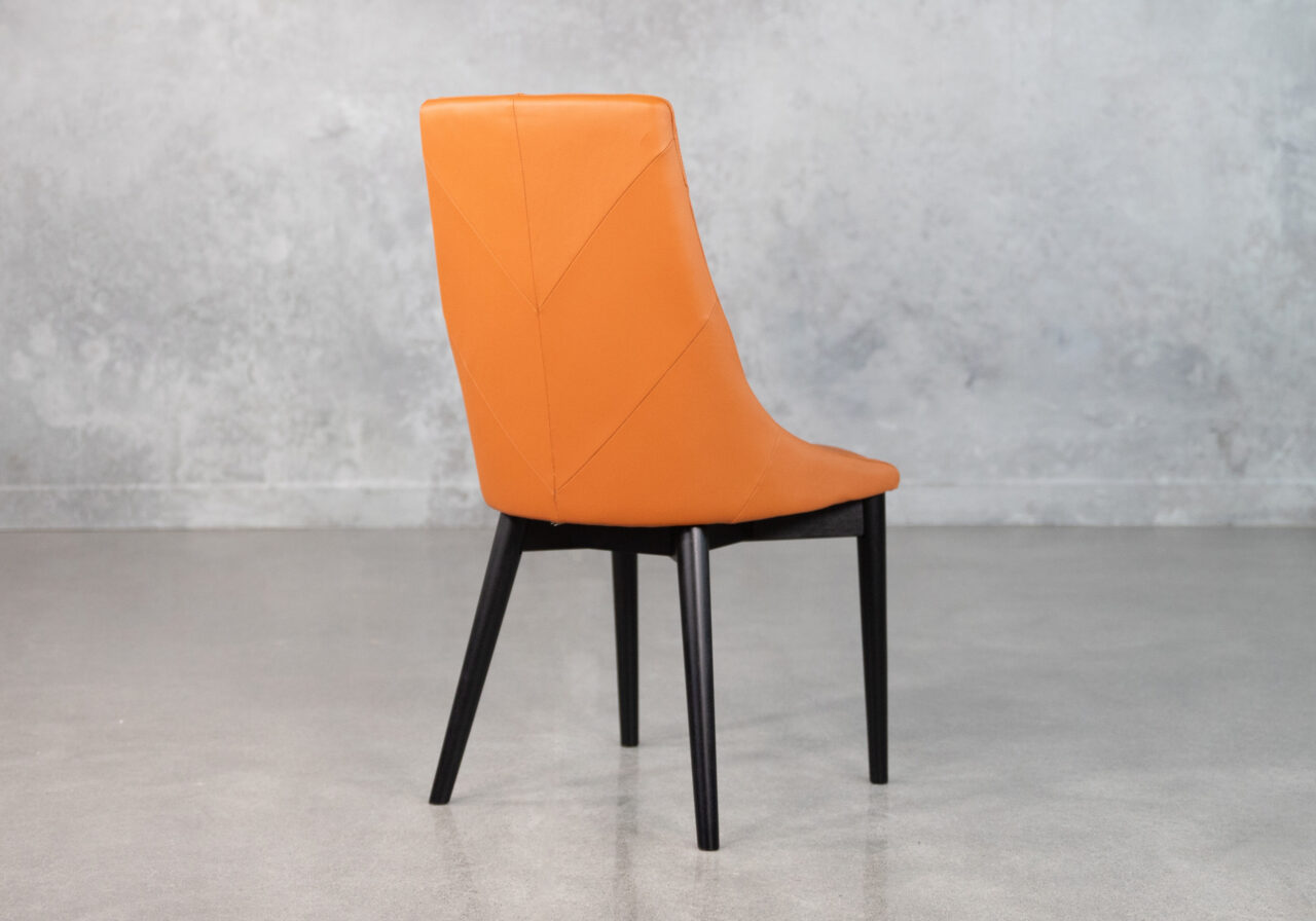 Hugo Dining Chair in Orange, Back