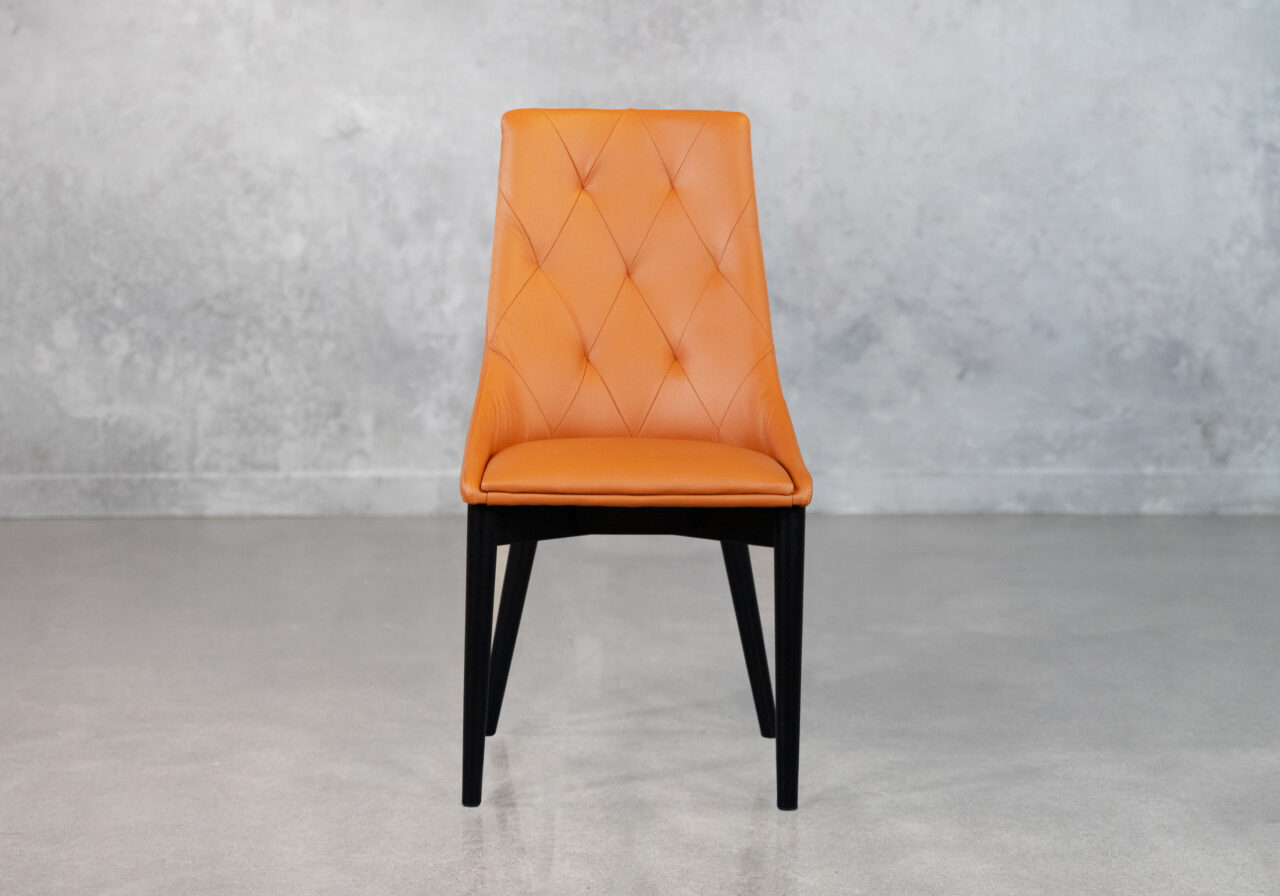 Hugo-Dining-Chair-Orange-Front-