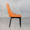 Hugo Dining Chair in Orange, Side