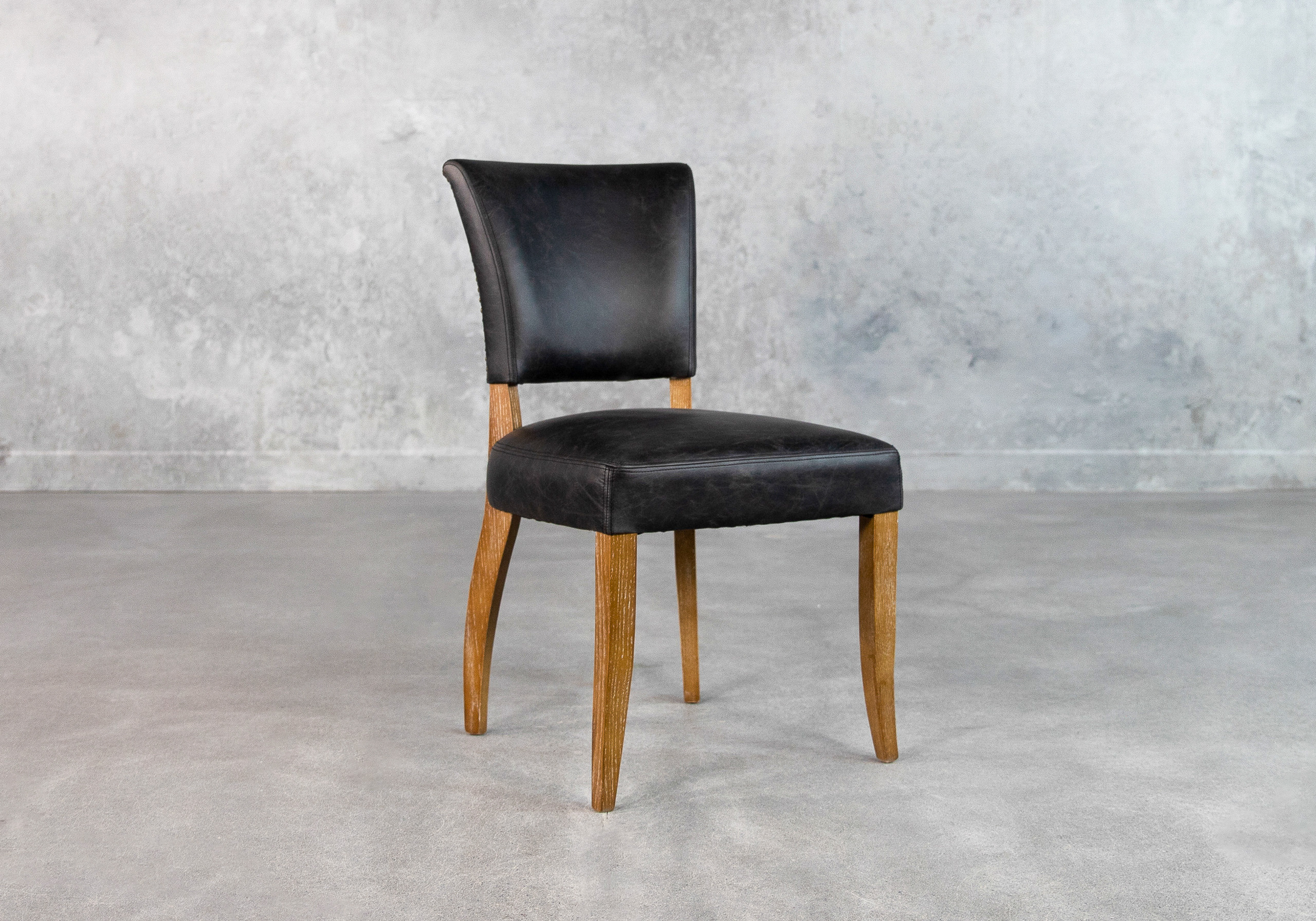 Sio-Dining-Chair-Black-Leather-Angle