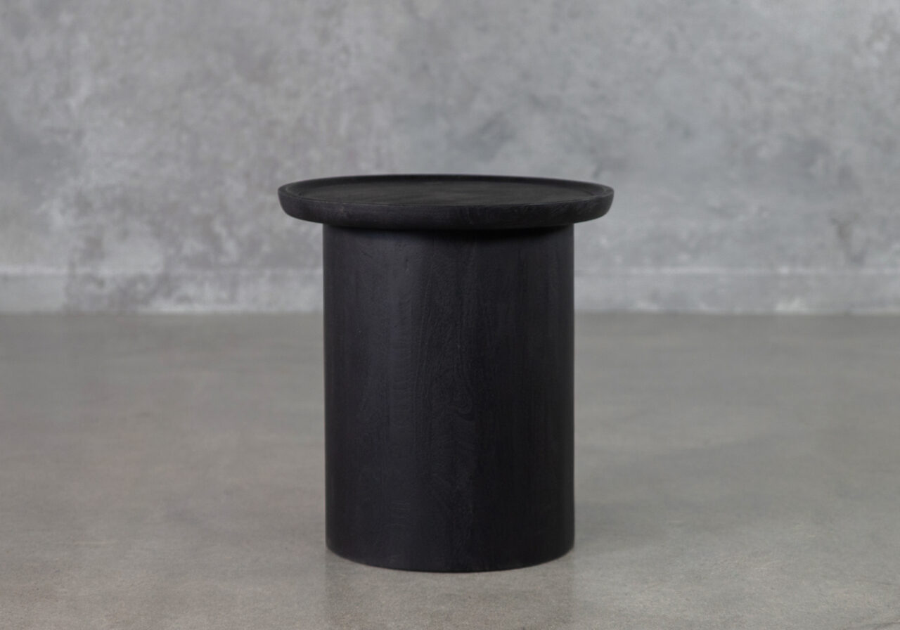 Tema Black End Table - Front