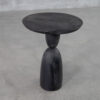 Beltic Black Wood End Table