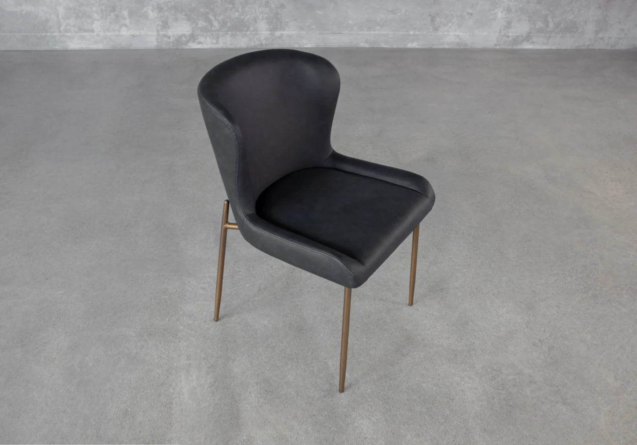 Glam-Black-VInyl-Dining-Chair