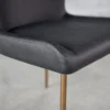 Glam-Black-VInyl-Dining-Chair-Seat