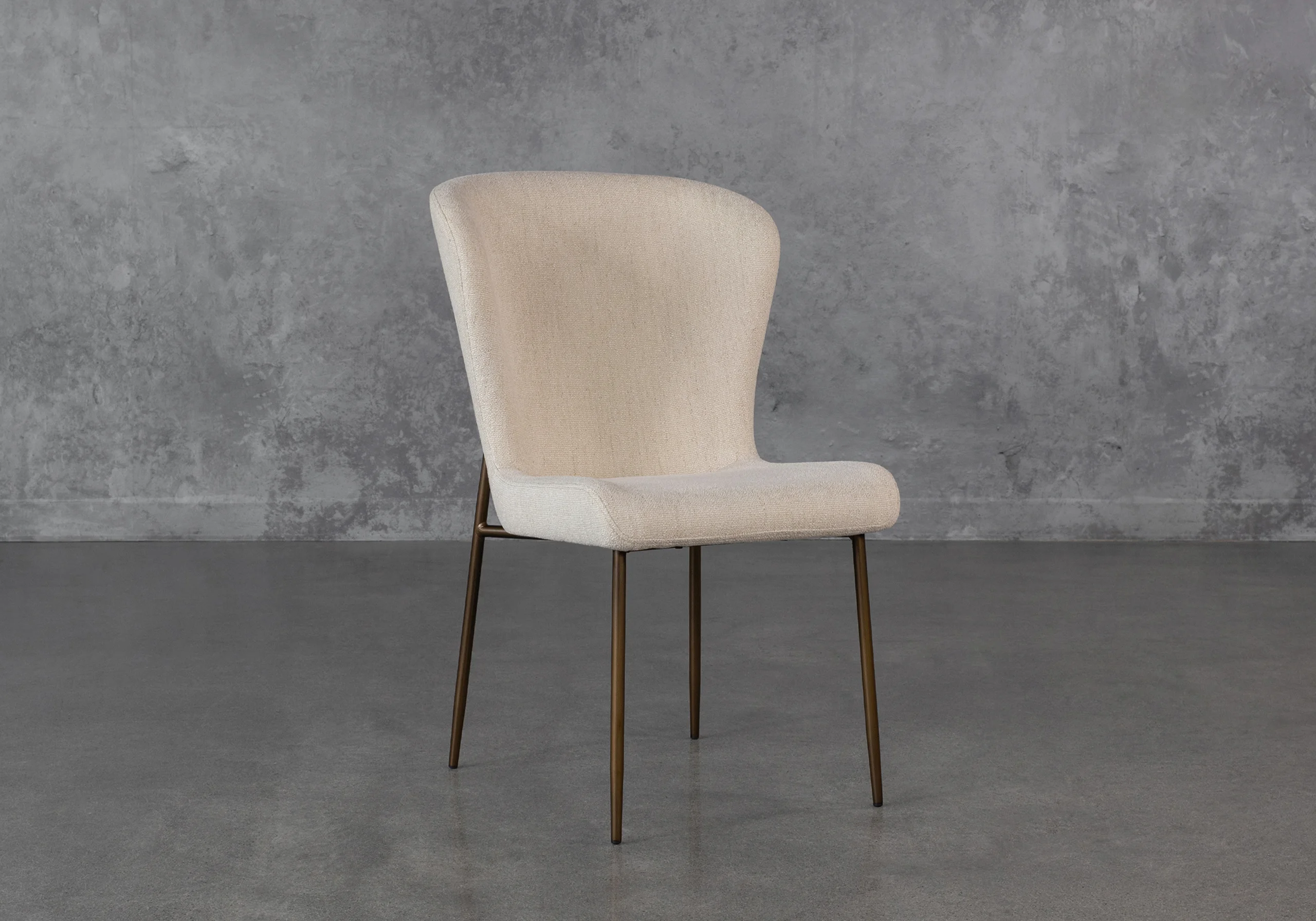 Glam High Back Dining Chair - Angle