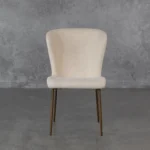 Glam High Back Dining Chair - Front