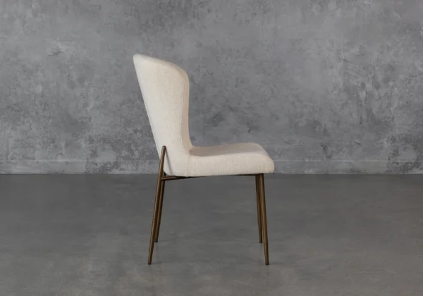 Glam High Back Dining Chair - Side