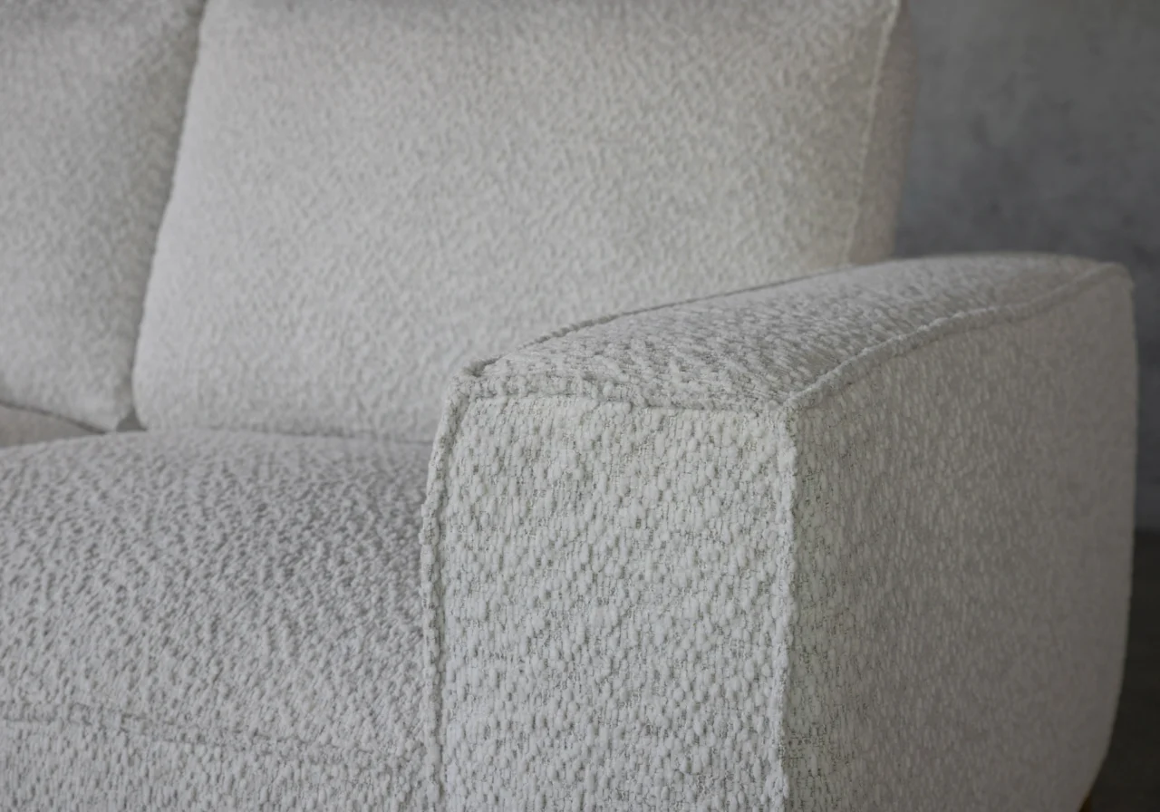 Kriston Snow Fabric Loveseat