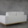 Kriston Snow Fabric Loveseat - Back