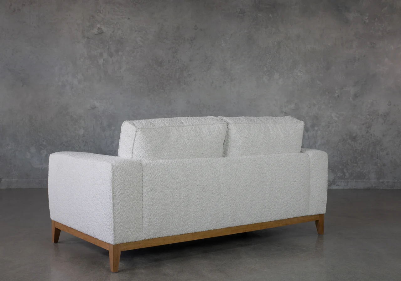 Kriston Snow Fabric Loveseat - Back