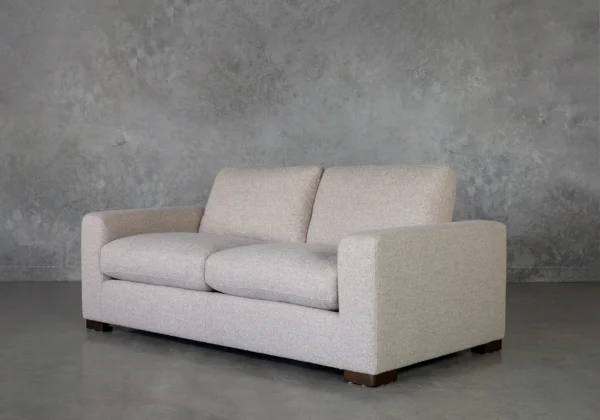 Lucca Ginger Fabric Loveseat - Angle